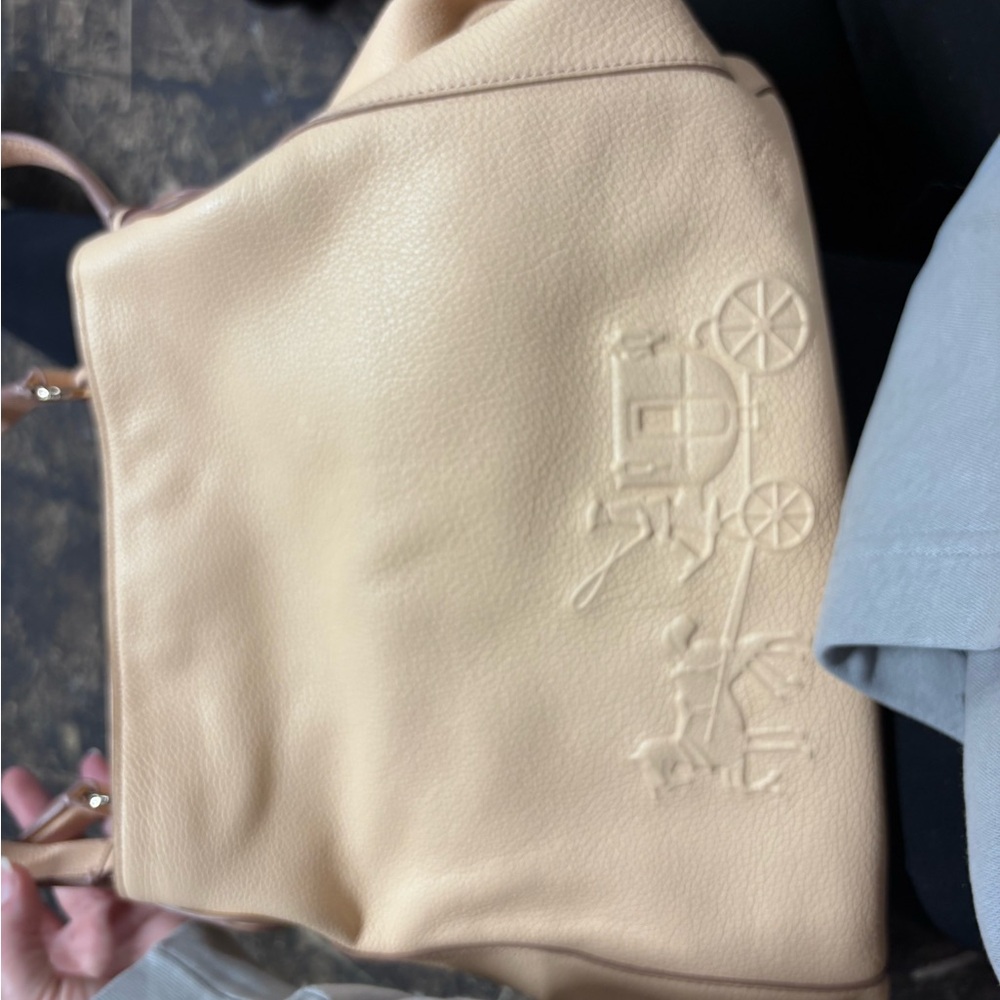 Coach Cream Leather Tote Bag